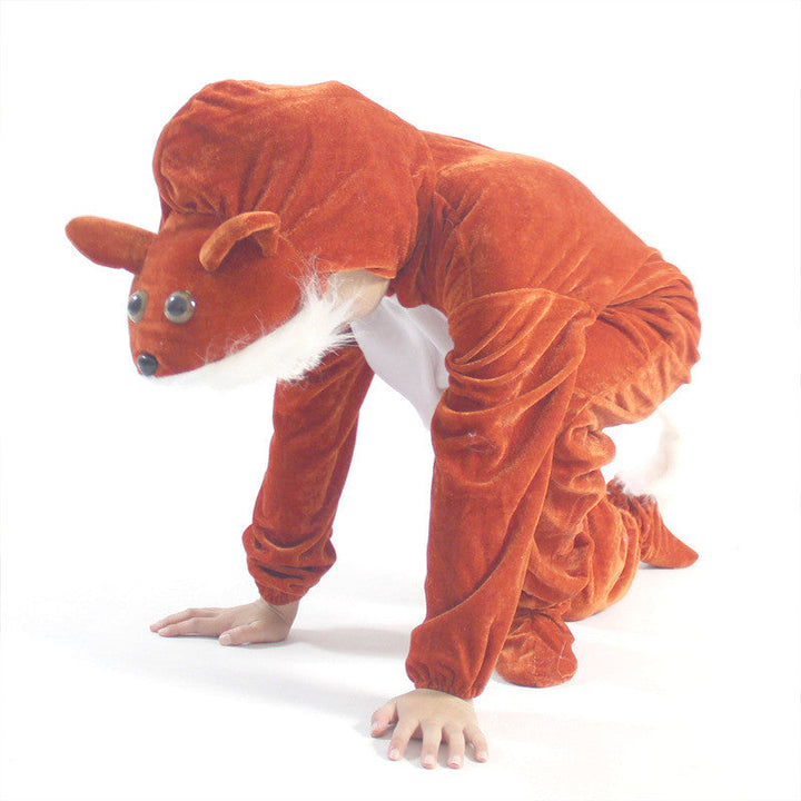 Fox One Piece Onesie Kids Halloween Cosplay Party School Play Costume